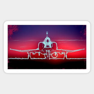 Military Fighter Jet 3 Sticker